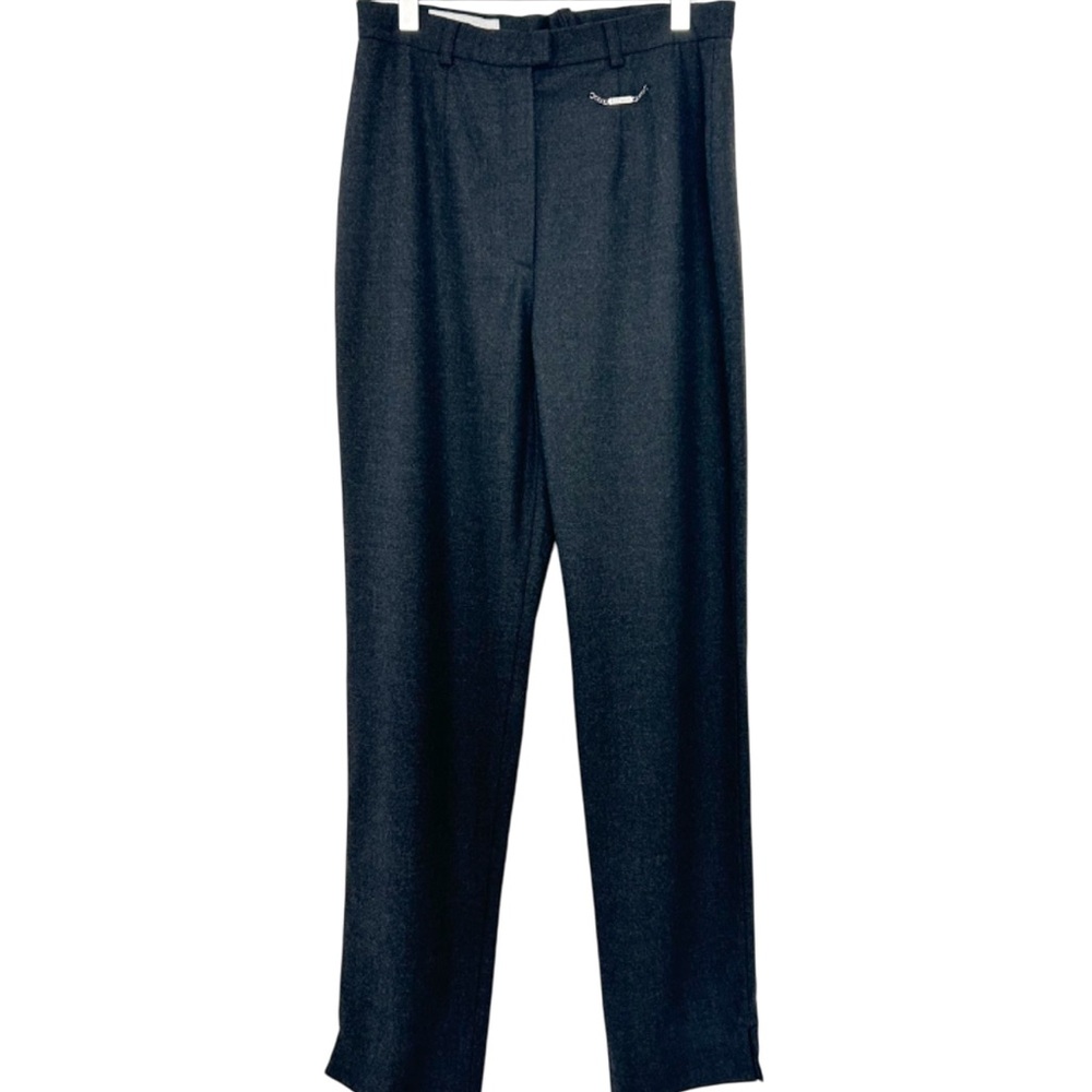 WOMENS ESCADA PANTS Sz 6 VIRGIN WOOL VINTAGE HIGH WAISTED LUXURY Office Siren